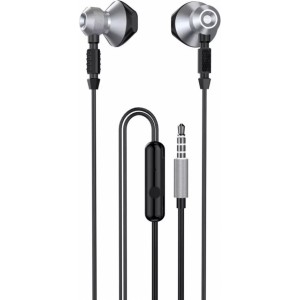Dudao metal wired in-ear headphones 3.5 mm mini jack gray (X2C-Grey)