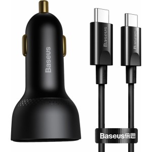 Baseus Superme Auto Lādētājs + kabelis USB-C / 100W