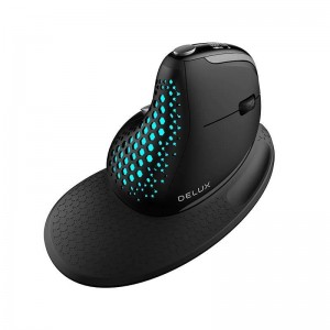 Delux bezvadu ergonomiskā pele Delux M618XSD BT+2.4G RGB