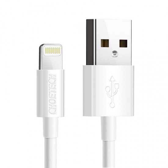 Choetech USB to Lightning kabelis Choetech IP0026, MFi,1.2m (balts)