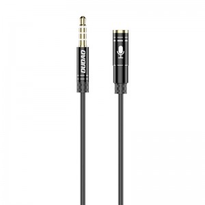 Dudao Audio Extension Cable Dudao L11S 3.5mm AUX, 1m (Black)
