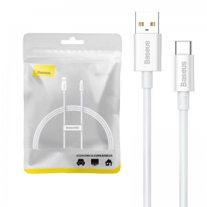 Baseus Cable USB do USB-C Baseus Superior 100W 1м (белый)
