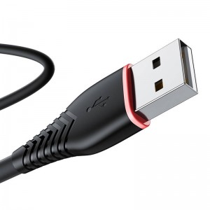 Кабель Vipfan USB-USB-C Vipfan Anti-Break X01, 3A, 1 м (черный)