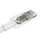 Choetech USB to Lightning kabelis Choetech IP0026, MFi,1.2m (balts)