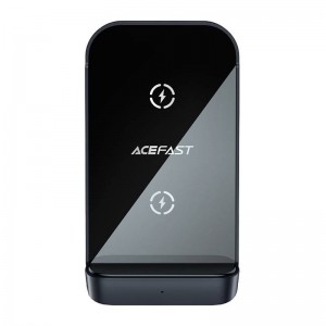 Индукционное зарядное устройство Acefast Qi с подставкой Acefast 15W E14 (серый)