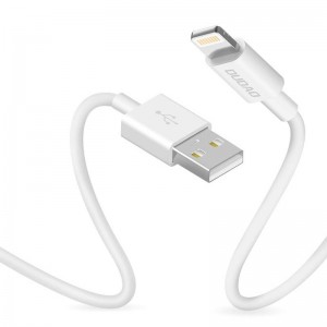 Dudao USB uz zibens kabeli Dudao L1L 3A 1m (balts)