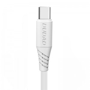 Dudao USB uz USB-C kabelis Dudao L2T 5A, 2m (balts)