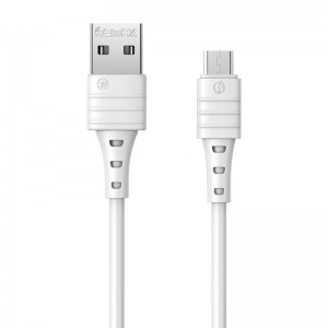 Remax kabelis USB Micro Remax Zeron, 1m, 2.4A (balts)