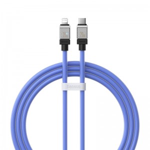Baseus ātrās uzlādes kabelis Baseus USB-C uz Coolplay Series 1m, 20W (violets)