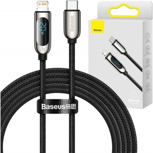Baseus USB-C cable for Lightning Baseus Display, PD, 20W, 2m (black)