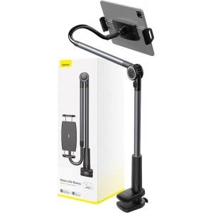 Baseus Phone / tablet rotary clip holder Baseus Otaku Life Rotary Pro (gray)