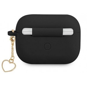 Guess GUAPLSCHSK AirPods Pro cover black/black Silicone Charm Heart Collection (universal)