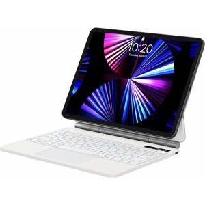 Baseus Brilliance magnetic case wireless keyboard with display iPad 10 10.9" (2022) white (universal)