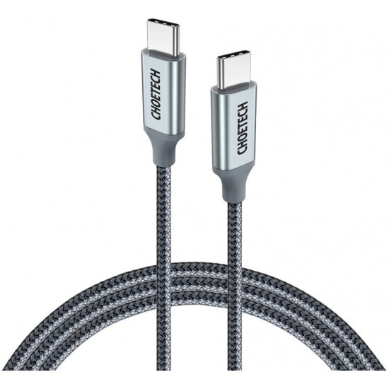 Choetech USB Type C - USB Type C cable 5A 100 W Power Delivery 480 Mbps 1,8 m gray (XCC-1002-GY) (universal)