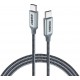 Choetech USB Type C - USB Type C cable 5A 100 W Power Delivery 480 Mbps 1,8 m gray (XCC-1002-GY) (universal)