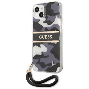 Guess GUHCP13SKCABBK iPhone 13 mini 5.4" black/black hardcase Camo Strap Collection (universal)