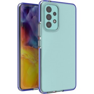 Hurtel Spring Case cover gel cover with a colored frame for the Samsung Galaxy A73 dark blue (universal)