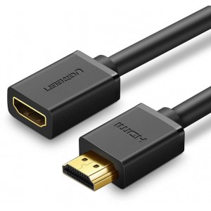 Ugreen cable HDMI (male) - HDMI (female) 2.0 4K 1m black (HD107) (universal)