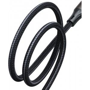 Joyroom Light-Speed ​​Series SA25-AC6 USB-A / USB-C Fast Transfer Cable 100W 2m - Black (universal)