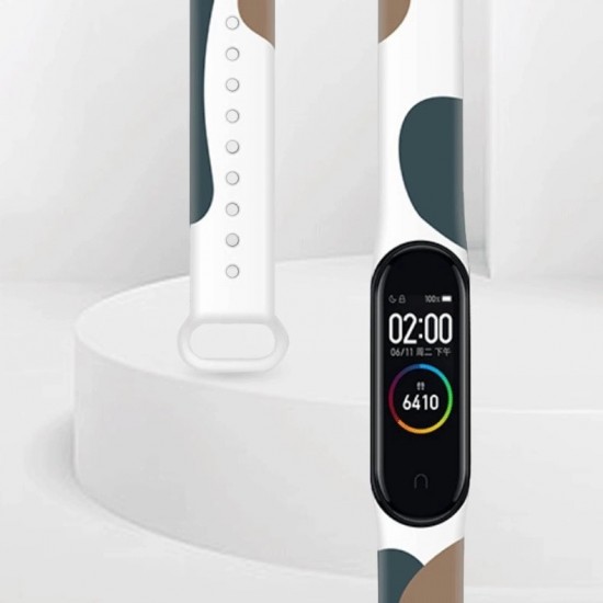 Hurtel Strap Moro Wristband for Xiaomi Mi Band 4 / Mi Band 3 Silicone Strap Camo Watch Bracelet (13) (universal)