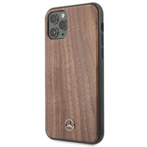 Mercedes MEHCN65VWOLB iPhone 11 Pro Max hard case brązowy/brown Wood Line Walnut (universal)