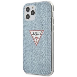 Guess GUHCP12MPCUJULLB iPhone 12/12 Pro 6.1" blue/light blue hardcase Jeans Collection (universal)