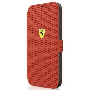 Ferrari FESPEFLBKP12SRE iPhone 12 mini 5.4" red/red book On Track Perforated (universal)