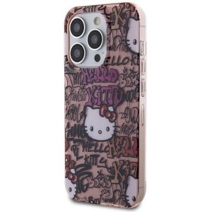 Hello Kitty IML Tags Graffiti case for iPhone 15 Pro - pink (universal)