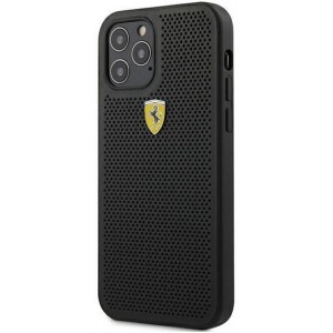 Ferrari FESPEHCP12MBK iPhone 12/12 Pro 6.1" black/black hardcase On Track Perforated (universal)