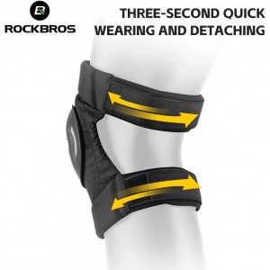 Rockbros 19230003001 knee pads - black (universal)
