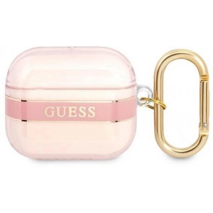 Guess GUA3HHTSP AirPods 3 cover pink/pink Strap Collection (universal)