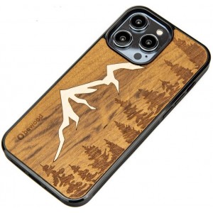 Bewood Wooden case for iPhone 14 Pro Max Bewood Imbuia Mountains (universal)