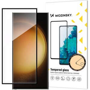 Hurtel Wozinsky Full Glue tempered glass for Samsung Galaxy S24 Ultra with black frame (universal)