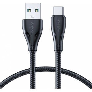 Joyroom USB - USB C 3A cable Surpass Series for fast charging and data transfer 1.2 m black (S-UC027A11) (universal)