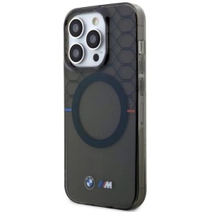 BMW Case BMW BMHMP14XHGPK iPhone 14 Pro Max 6.7" grey/grey hardcase Pattern MagSafe (universal)