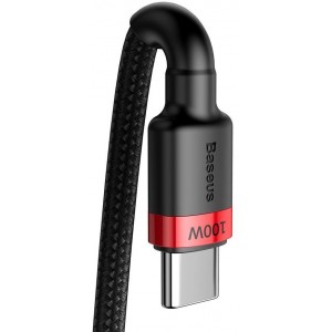 Baseus Cafule nylon cable USB Type C Power Delivery 2.0 100W 20V 5A 2m black (CATKLF-AL91) (universal)