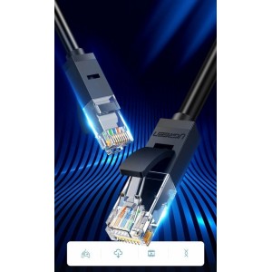 Ugreen cable internet network cable Ethernet patchcord RJ45 Cat 6 UTP 1000Mbps 10m black (20164) (universal)