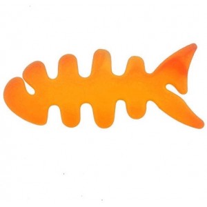 Hurtel Fish-shaped headphone cable wrap - orange (universal)