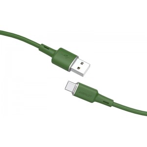 Acefast USB cable - USB Type C 1.2m, 3A green (C2-04 oliver green) (universal)