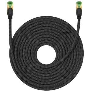 Baseus fast RJ45 cat. network cable. 8 40Gbps 20m braided black (universal)
