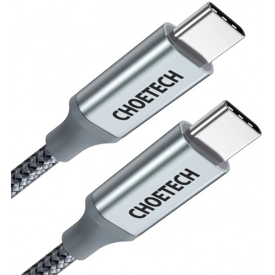 Choetech USB Type C - USB Type C cable 5A 100 W Power Delivery 480 Mbps 1,8 m gray (XCC-1002-GY) (universal)