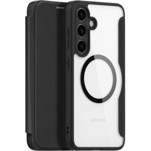 Dux Ducis Skin X Pro case for Samsung S24+ with magnetic ring and flap - black (universal)