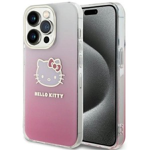 Hello Kitty IML Gradient Electrop Kitty Head case for iPhone 15 Pro Max - pink (universal)