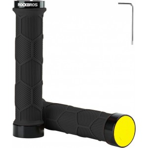 Rockbros 40720007001 bicycle grips with reflector - black (universal)