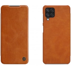 Nillkin Qin leather holster case for Samsung Galaxy A22 4G brown (universal)