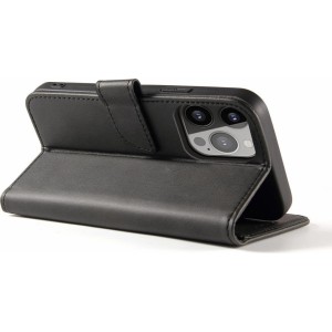 Hurtel Magnet Case for Xiaomi POCO C65 / Redmi 13C with flap and wallet - black (universal)