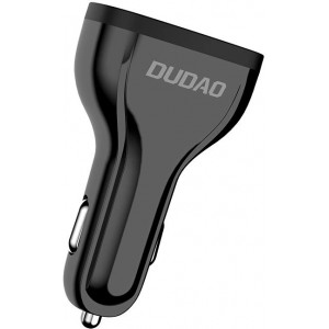 Dudao Car Charger Quick Charge Quick Charge 3.0 QC3.0 2.4A 18W 3x USB Black (R7S black) (universal)