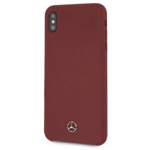 Mercedes MEHCI65SILRE iPhone Xs Max czerwony/red hardcase Silicone Line (universal)