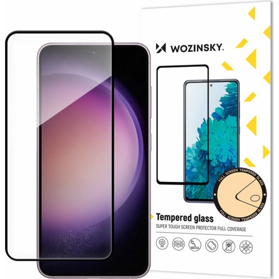 Hurtel Wozinsky Full Glue tempered glass for Samsung Galaxy S24 with black frame