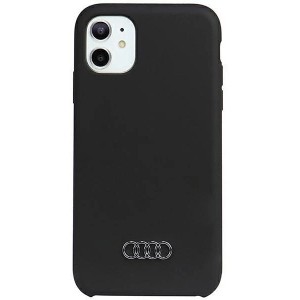 Audi Silicone Case iPhone 12/12 Pro 6.1" black/black hardcase AU-LSRIP12P-Q3/D1-BK (universal)